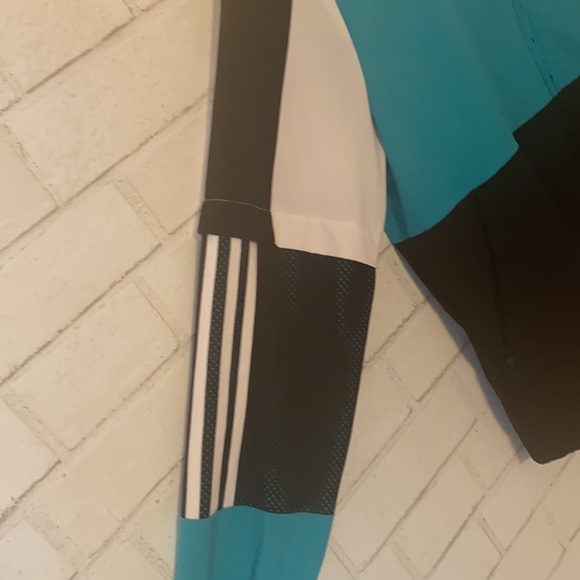 Teal and Black Adidas Jacket - Picture 3 of 4